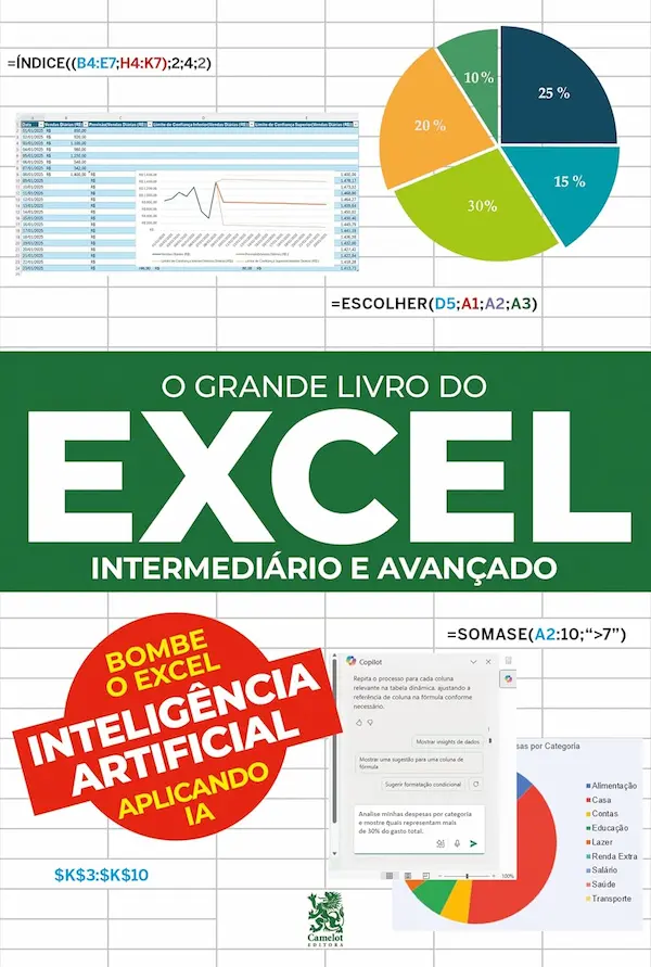 Capa de O Grande Livro do Excel — Intermediário e Avançado